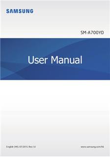 Samsung Galaxy A7 (2015) manual. Smartphone Instructions.